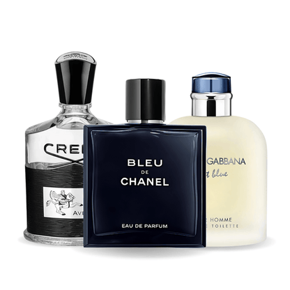 Zestaw 3 Perfum | Bleu de Chanel, Creed Aventus, Light Blue Dolce Gabbana 100 ml